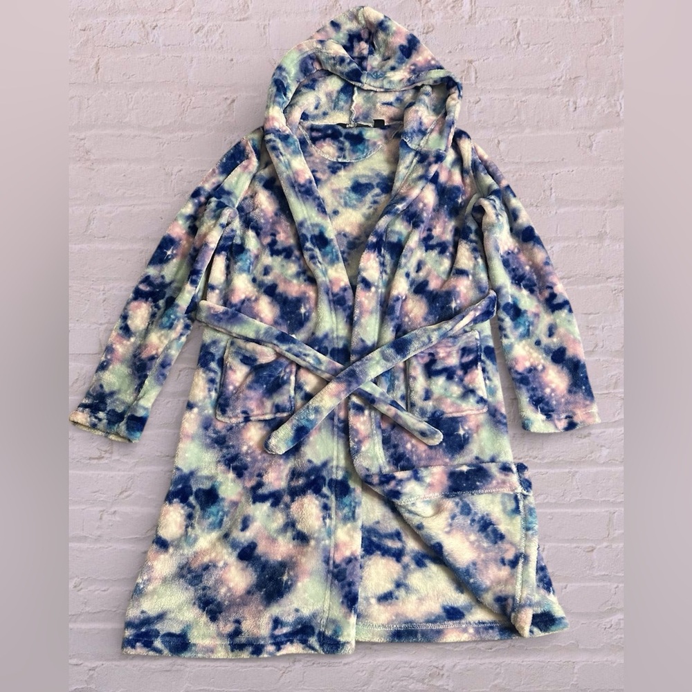 Lands' End Kids Tie-Dye Hooded Robe